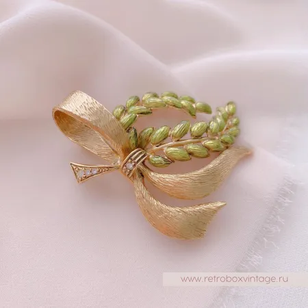 JOAN RIVERS Брошь «Весна: веточка с бантом»