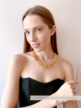ANNE KLEIN Ожерелье "Золотые арабески"