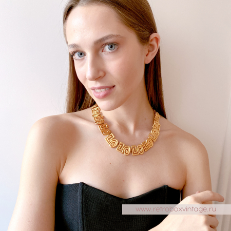 ANNE KLEIN Ожерелье "Золотые арабески"