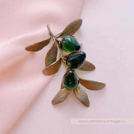 MICHAEL MICHAUD Брошь «Веточка оливы»