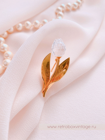SWAROVSKI Брошь "Хрустальный тюльпан малый" Коллекция Crystal Memories