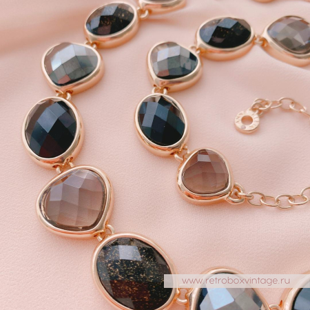 ANNE KLEIN Ожерелье «Морские камушки: сила ночи»