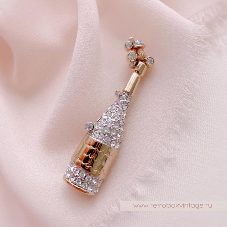 CAROLEE Брошь «Бутылка игристого шампанского»