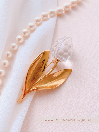 SWAROVSKI Брошь "Хрустальный тюльпан" Коллекция Crystal Memories