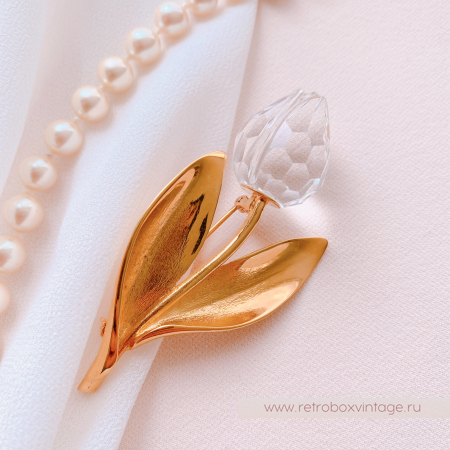 SWAROVSKI Брошь "Хрустальный тюльпан" Коллекция Crystal Memories