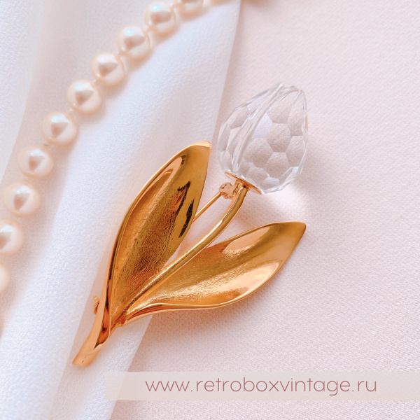 SWAROVSKI Брошь "Хрустальный тюльпан" Коллекция Crystal Memories