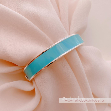 LAUREN RALPH LAUREN Браслет обод «Бирюза с гербом узкий»