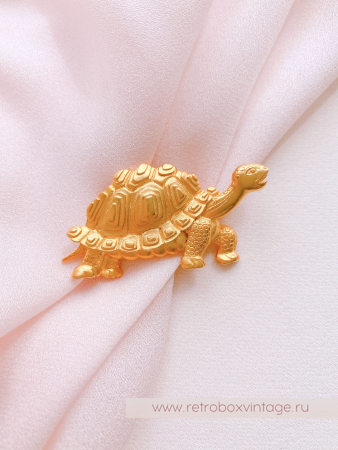 JJ / JONET JEWELRY Брошь "Золотая черепаха"