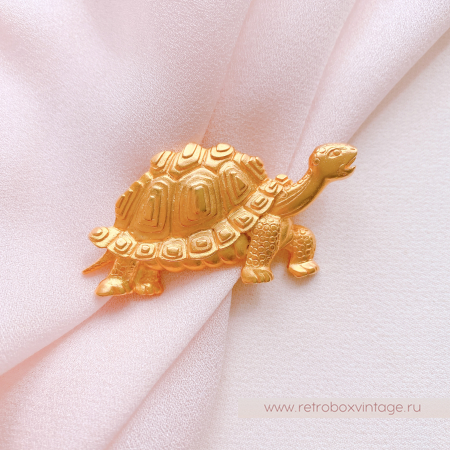 JJ / JONET JEWELRY Брошь "Золотая черепаха"
