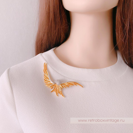 JOAN RIVERS Брошь «Золотая птица счастья» JOAN RIVERS Брошь «Золотая птица счастья»