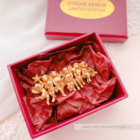 EDGAR BEREBI Брошь «Ангелы любви: золото»