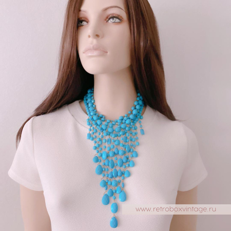 JOAN RIVERS Ожерелье «Бирюзовый водопад»