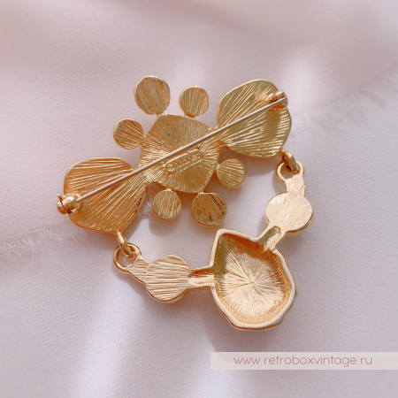 MONET / YVES SAINT LAURENT Брошь «Мармель-шатлен»