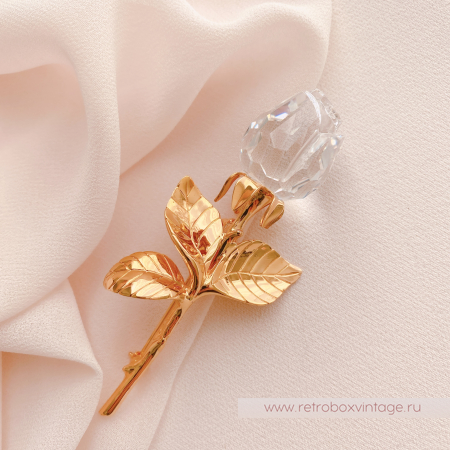 SWAROVSKI Брошь "Хрустальная роза" Коллекция Crystal Memories