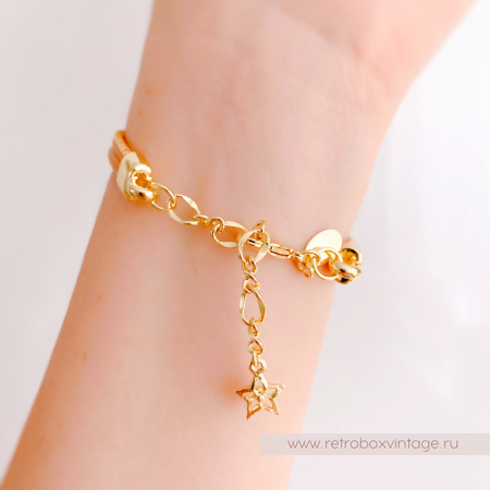 KIRKS FOLLY Браслет «Лунный свет: аметистовая в золоте на кожаном ремешке»