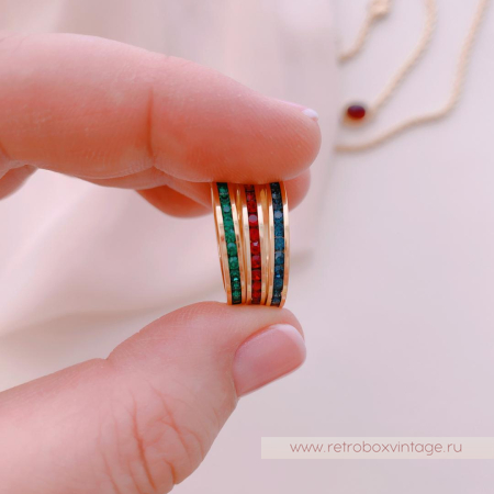 JOAN RIVERS Трио колец «Кристальные дорожки этернити»