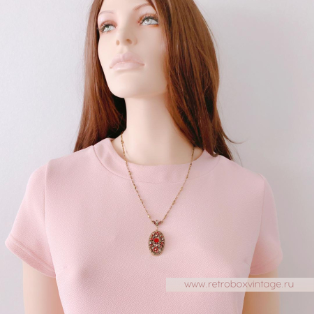 SWEET ROMANCE Браслет «Вечная любовь: гранатовое стекло»