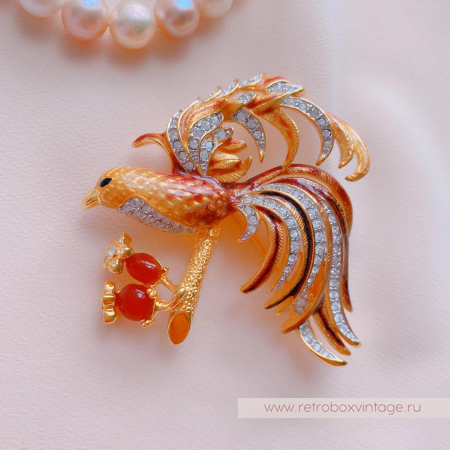 NOLAN MILLER Брошь «Птица Феникс»