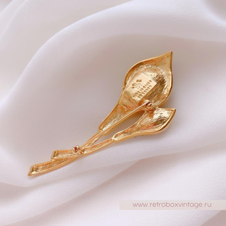 EDITH VANDERBILT Брошь «Жемчужные каллы»