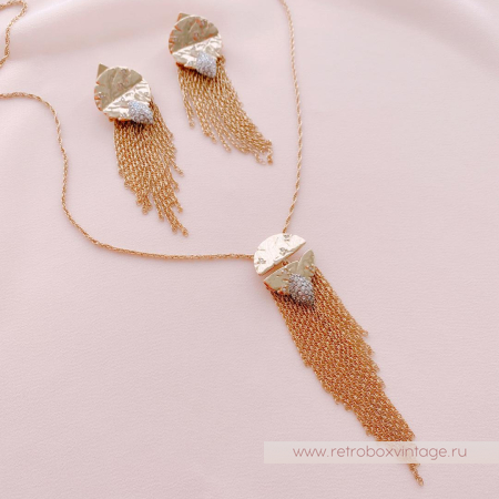 ALEXIS BITTAR Комплект «Полет кометы» кулон на цепочке и серьги