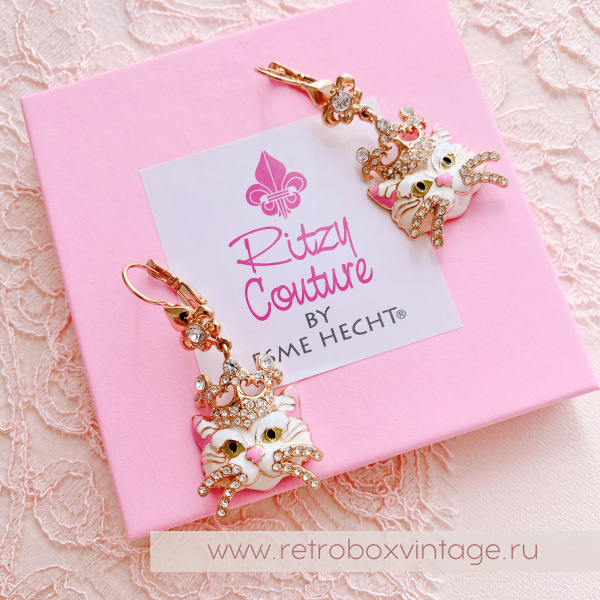 RITZY COUTURE Серьги «Белая королева кошек: золото» RITZY COUTURE Серьги «Белая королева кошек: золото»