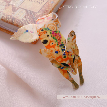 LEA STEIN Брошь «Лиса в стиле климта 2»