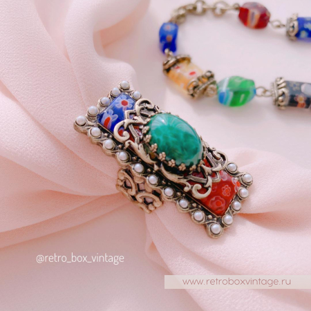 SWEET ROMANCE Кольцо «Цветущий луг: красные»