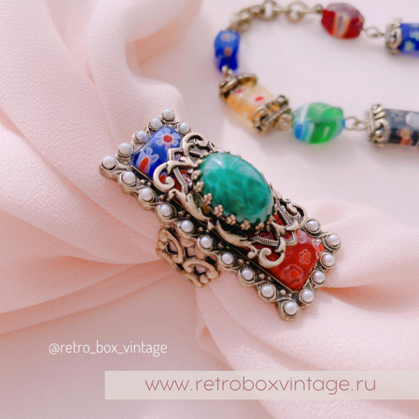 SWEET ROMANCE Кольцо «Цветущий луг: красные»