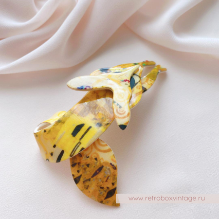 LEA STEIN Брошь «Лиса в стиле Климта: Адель»