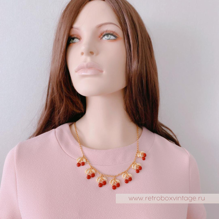 JOAN RIVERS Комплект «Спелая вишня» колье и серьги