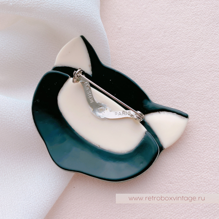 LEA STEIN Брошь «Кошечка: зеленый мох» светлые глазки