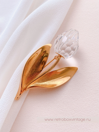 SWAROVSKI Брошь "Хрустальный тюльпан" Коллекция Crystal Memories