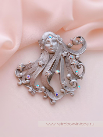 JJ / JONETTE JEWELRY Брошь «Принцесса звезд: серебро»