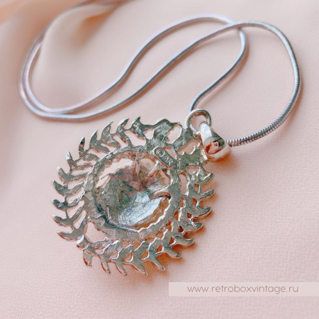 ANNE KLEIN Кулон на цепочке «Светская львица: серебро»