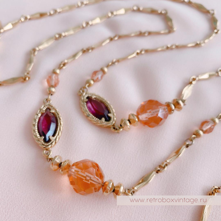 1928 JEWELRY Цепочка с безелями «Желание»