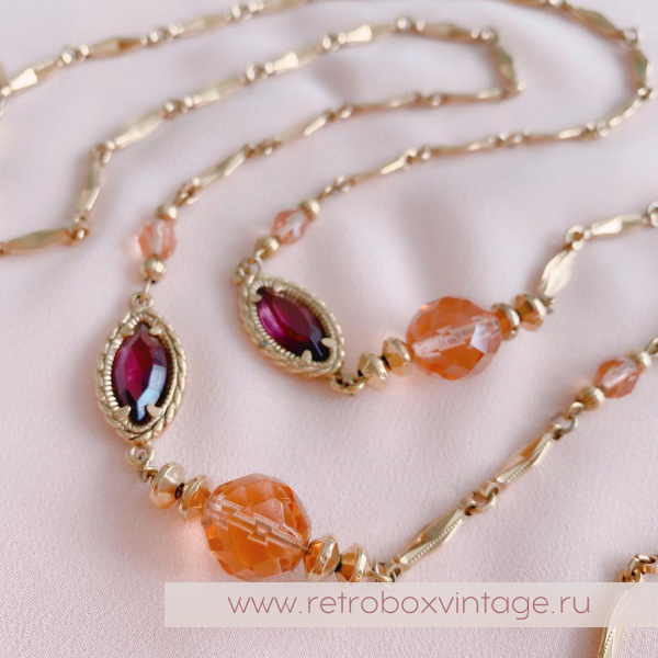 1928 JEWELRY Цепочка с безелями «Желание»