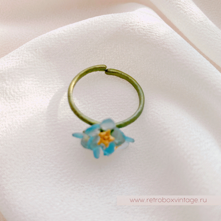 MICHAEL MICHAUD Кольцо "Три голубых незабудки"