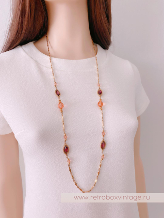 1928 JEWELRY Цепочка с безелями «Желание»
