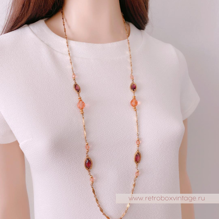 1928 JEWELRY Цепочка с безелями «Желание»