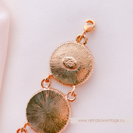 KIRKS FOLLY Браслет "Шесть лун: чередующиеся светлые и золотые"