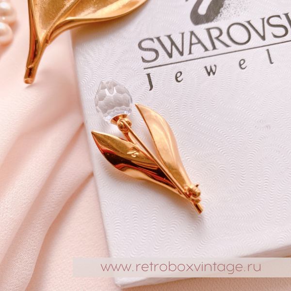 SWAROVSKI Брошь "Хрустальный тюльпан малый" Коллекция Crystal Memories