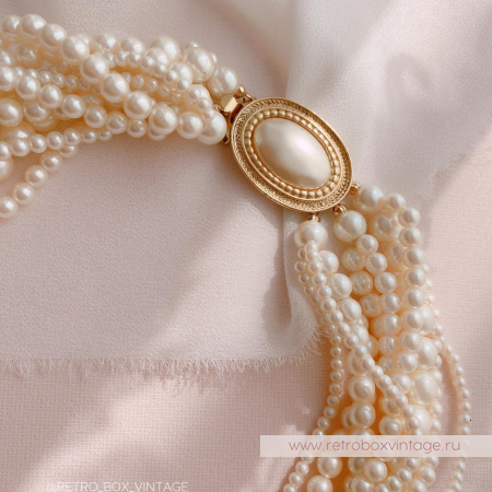 CAROLEE Ожерелье-чокер «Ода женственности: жемчужное многорядое»