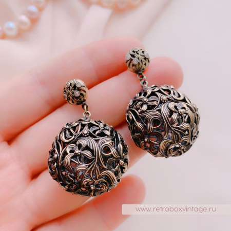 FIORE DI FIRENZE Серьги «Ирисы шары»