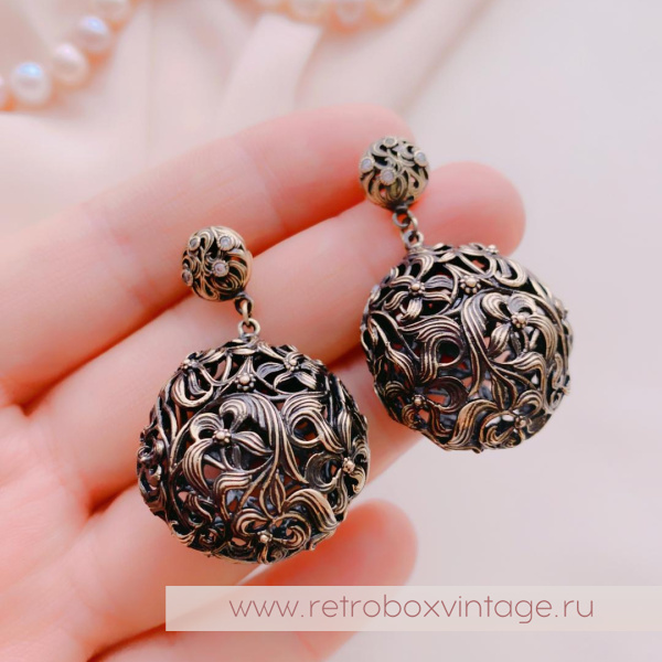 FIORE DI FIRENZE Серьги «Ирисы шары»