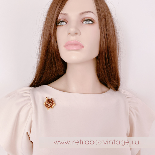 ANNE KLEIN Брошь «Маленькая черепаха»