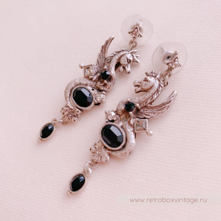 SWEET ROMANCE Серьги «Хранители: серебро»