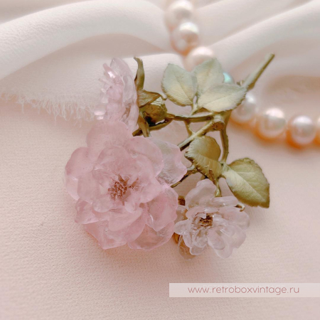 MICHAEL MICHAUD Брошь «Цветущая роза»