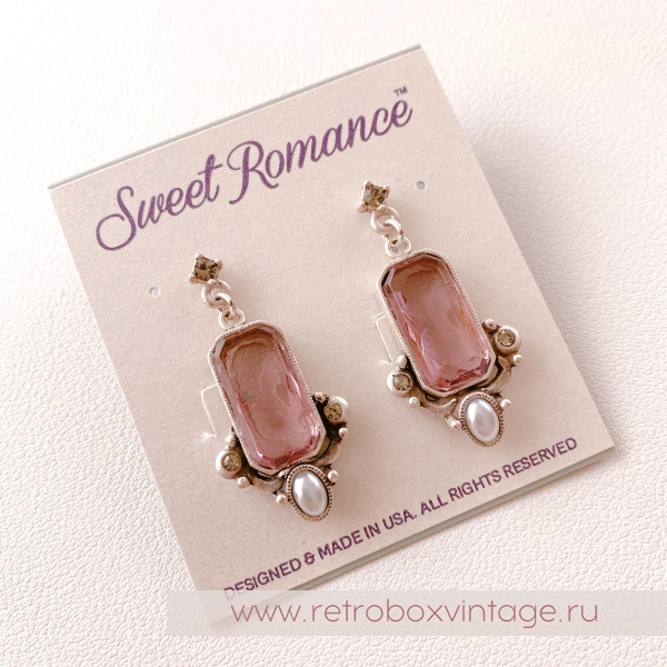 SWEET ROMANCE Серьги «Богиня с инталией и жемчужиной: аметист в серебре» SWEET ROMANCE Серьги «Богиня с инталией и жемчужиной: аметист в серебре»