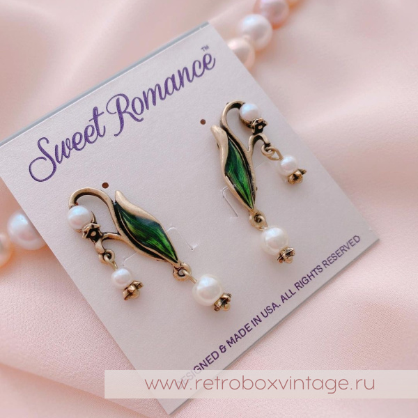 SWEET ROMANCE Клипсы «Жемчужные ландыши»