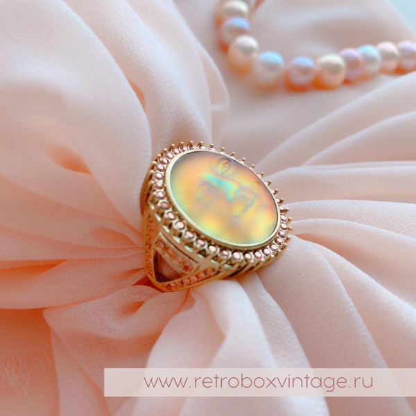 KIRKS FOLLY Кольцо «Лунная нимфа: хамелеон радуга»